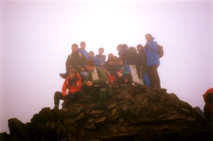 Gavin Fuller - OODS atop Mount Snowdon, June 1990